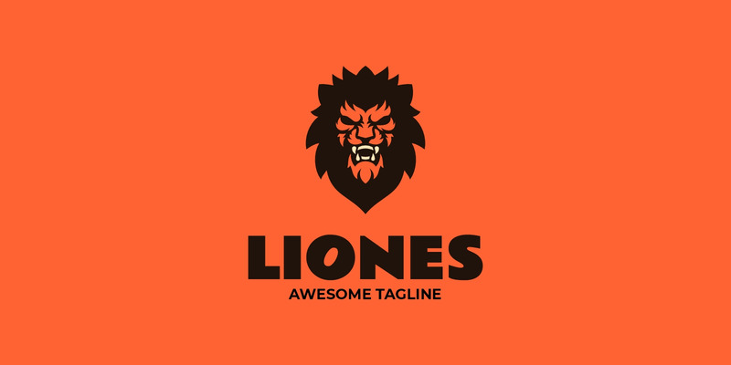 Lion Head Mascot Logo Design - Features Image 1
