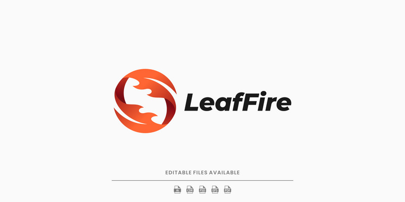 Leaf Fire Gradient Logo Style - Features Image 1