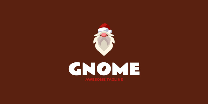 Modello di logo mascotte semplice Gnome - Caratteristiche Immagine 1