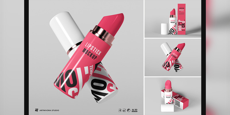 Cosmetic - Lipstick Mockup Sets - Features Image 1