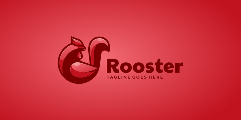 Circle Rooster Simple Mascot Logo - Features Image 1