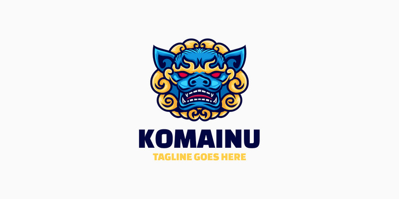 Komainu 吉祥物卡通标志 1 - Features Image 1