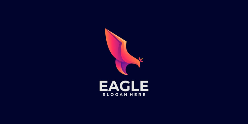 Vector Eagle Color Gradient Logo Styl - Features Image 1