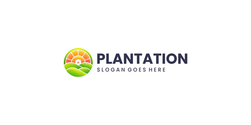 Gradient Modern Green Plantation Logo Design - Features Image 1
