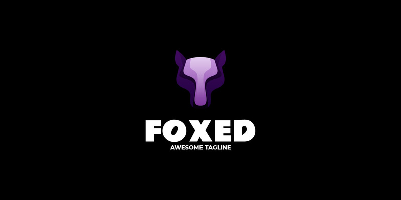 Logo colorato sfumato volpe - Caratteristiche Immagine 1