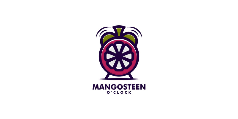 Mangosteen O'Clock Simple Logo - Obraz funkcji 1