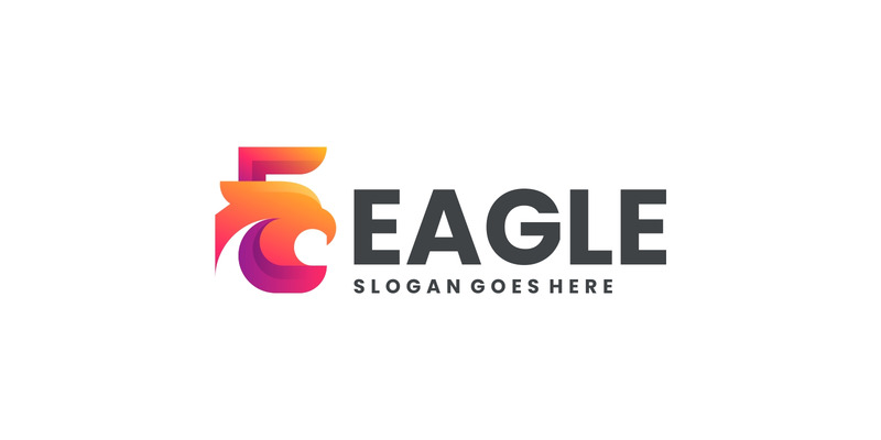 Gradient Modern Eagle Head Logo - Features Image 1