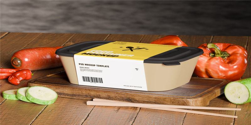 Food Container Mockup Template - Features Image 1