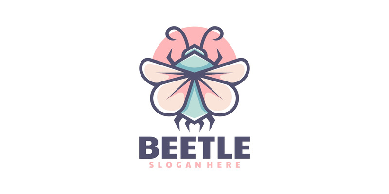 Logo mascotte semplice scarabeo - Caratteristiche Immagine 1