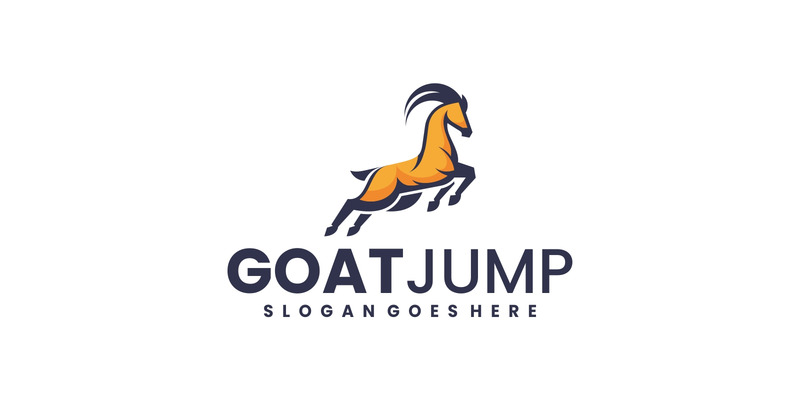 Mascot Goat Jump Logo Design - Features Image 1