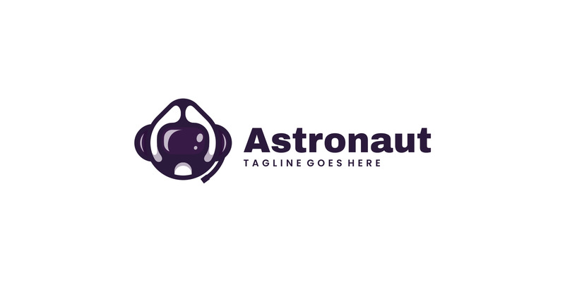 Astronaut Simple Mascot Logo Design - Features Image 1