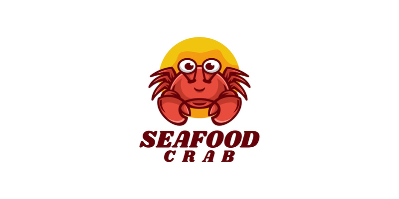 Stile di logo semplice di granchio di mare - Caratteristiche Immagine 1