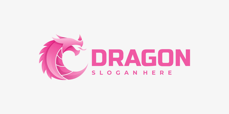 Logo-Design mit Farbverlauf des Drachen - Eigenschaften Bild 1