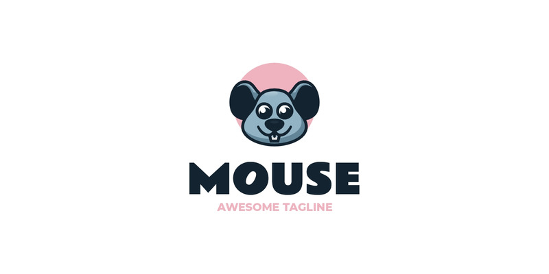 Logo mascotte semplice del topo 3 - Caratteristiche Immagine 1