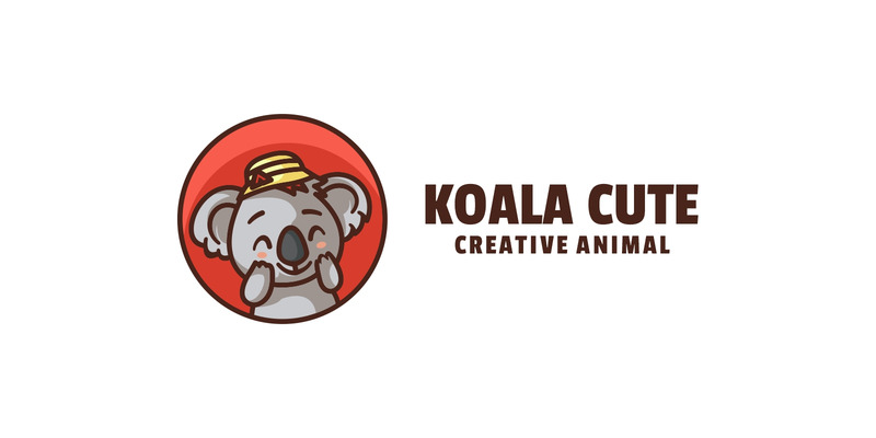 Коала милый талисман мультфильм логотип - Features Image 1