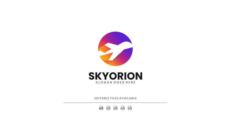 Aircraft & Circle Colorful Logo Design - Features Image 1