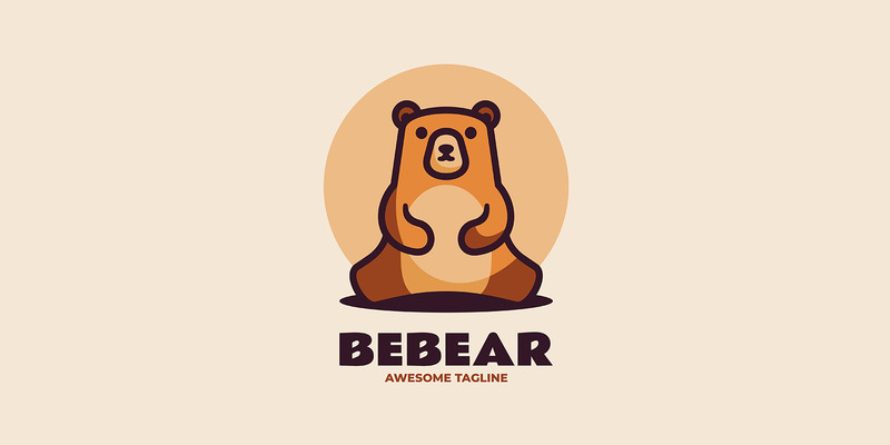 Orso semplice mascotte Logo Design 2 - Caratteristiche Immagine 1