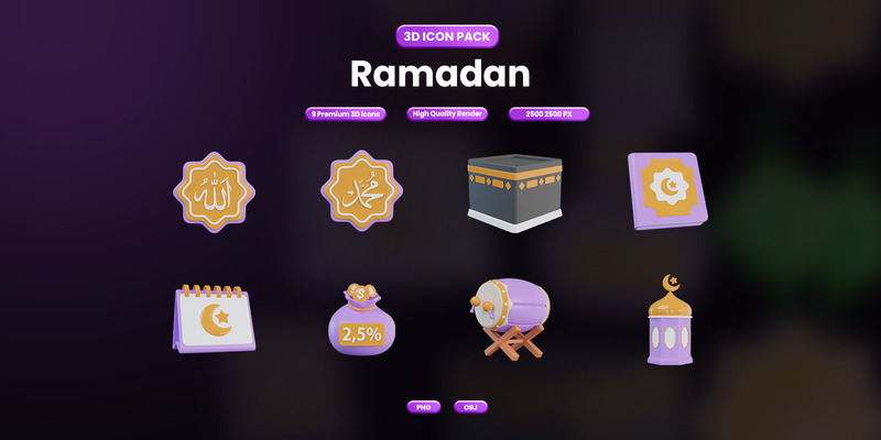 Ramadan 3D-ikondesign 23 - Features Image 1