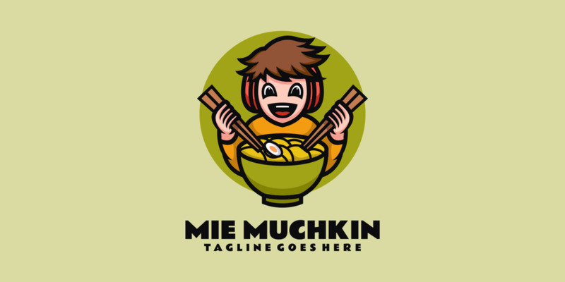 Mie Muchkin Mascot Cartoon Logo - Features Image 1