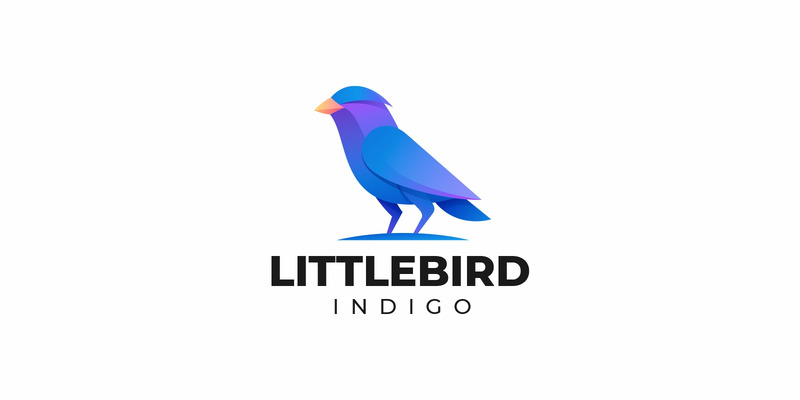 Vector Little Bird Gradient Logo Styl - Features Image 1