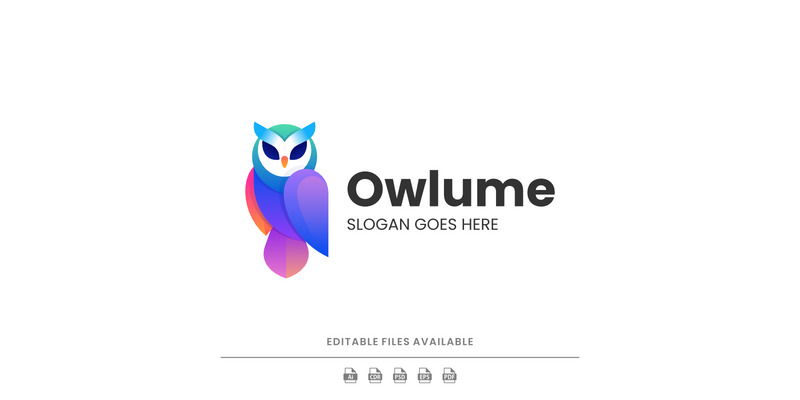 Gradient Modern Owl Logo Design - Features Image 1