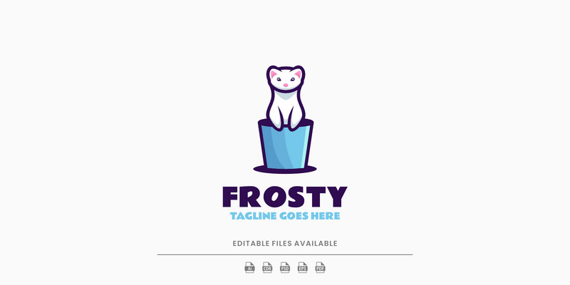Mroźny prosty maskotka logo 1 - Obraz funkcji 1