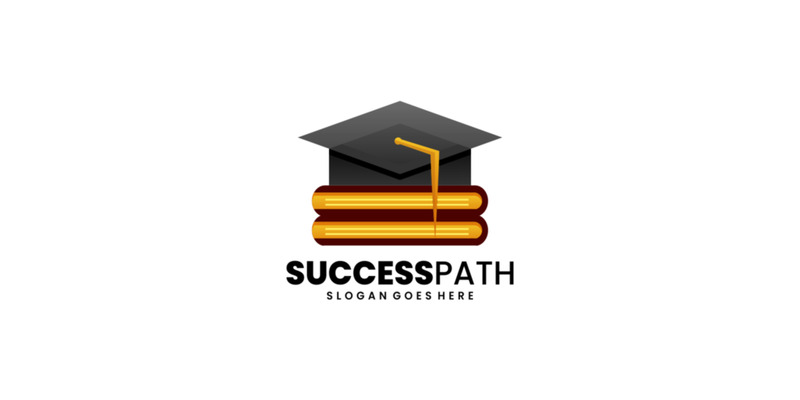 Styl Gradient Logo Graduation Hat - Obraz funkcji 1