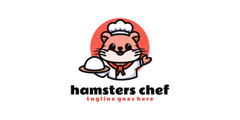 Logo del fumetto della mascotte del cuoco unico dei criceti - Caratteristiche Immagine 1
