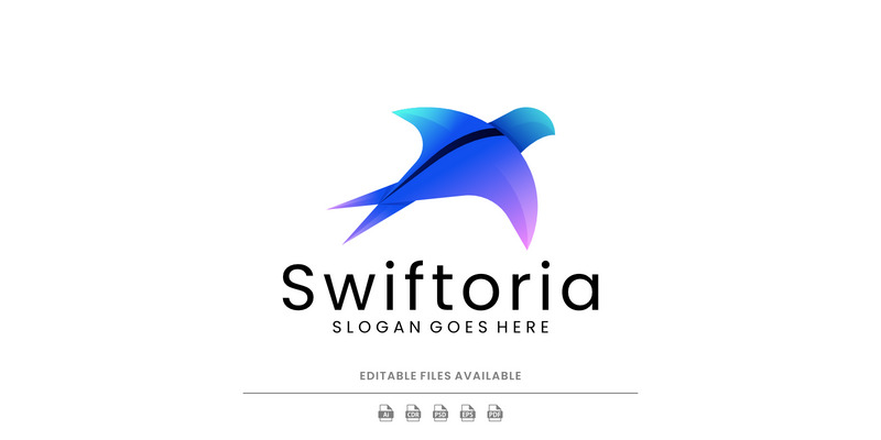 Gradient Modern Swallow Logo Design 3013265 - Features Image 1
