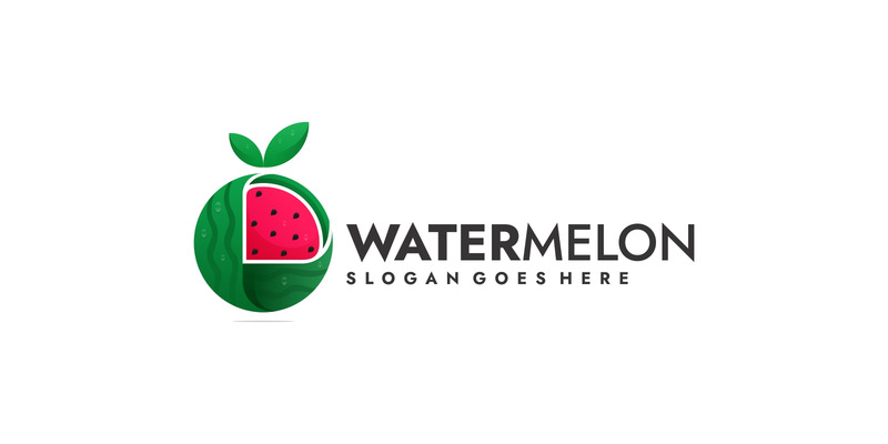 Vattenmelon Gradient färgglad logotyp - Features Image 1