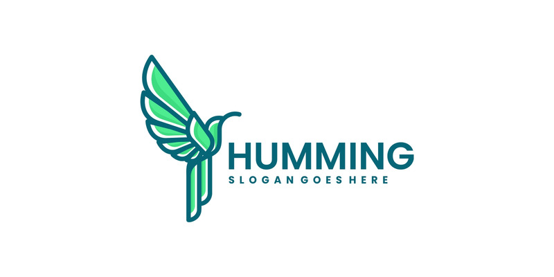 Mascot Modern Humming Bird Logo Design - Features Image 1