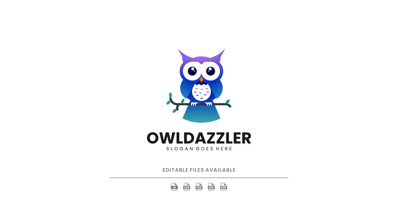 Gradient Modern Owl Logo Design 321 - Features Image 1