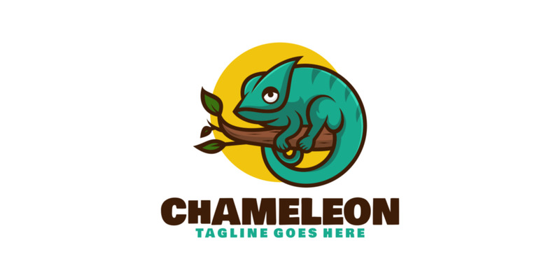 Kameleon Mascotte Cartoon Logo 1 - Features Image 1