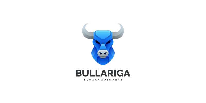 Gradient Modern Bull Head Logo Design - Features Image 1