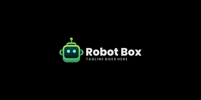 Robot Box Gradient Logo Style - Features Image 1