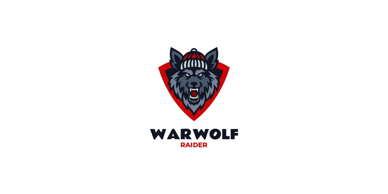 Mascot Wolf Logo Design Template - Features Image 1