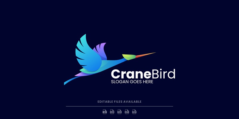 Stile logo gradiente gru 2 - Caratteristiche Immagine 1