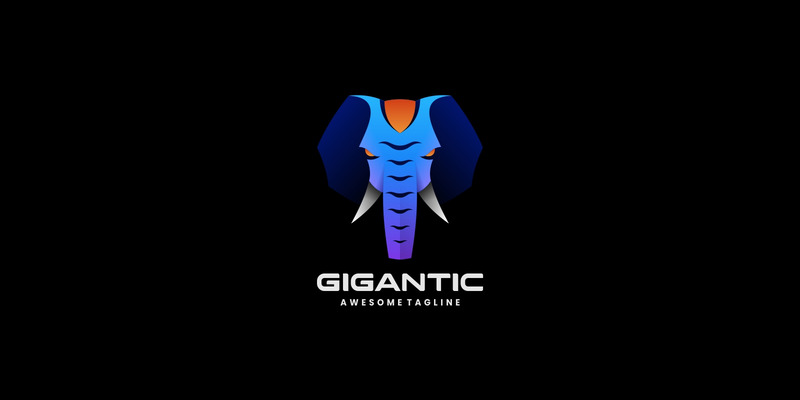 Gigantic Elephant Gradient Logo - Features Image 1