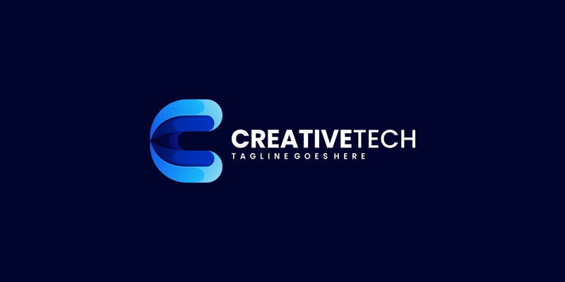 Letter C Color Gradient Logo Style #238721 - TemplateMonster