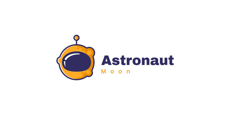 Astronaut Moon Simple Logo - Features Image 1