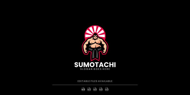 Mascot Sumo Logo Design Template - Features Image 1