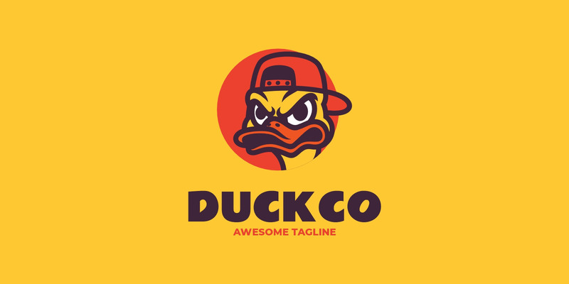 Mascot Duck Logo Design Template - Features Image 1