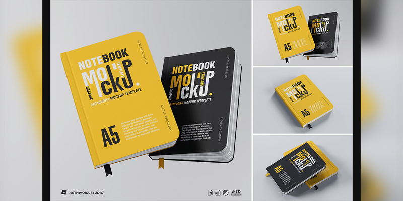 Notebook Mockup Sets Design - Features Image 1