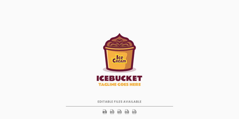 Plantilla de logotipo simple de cubo de hielo - Características Imagen 1