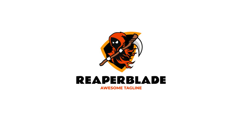 Mascot Gaming Reaper Logo Design - Features Image 1