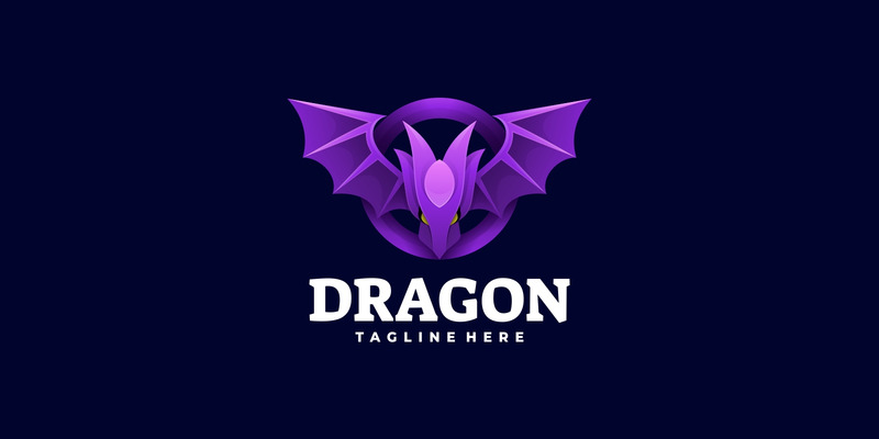 Vector Dragon Gradient Kleurrijk Logo - Features Image 1