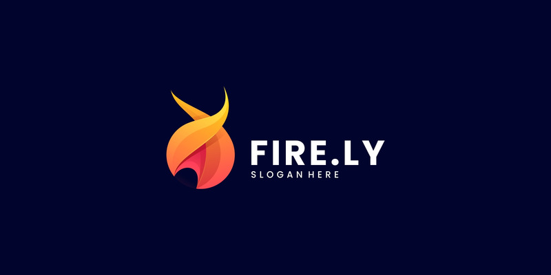 Design del logo con gradiente di fuoco - Caratteristiche Immagine 1