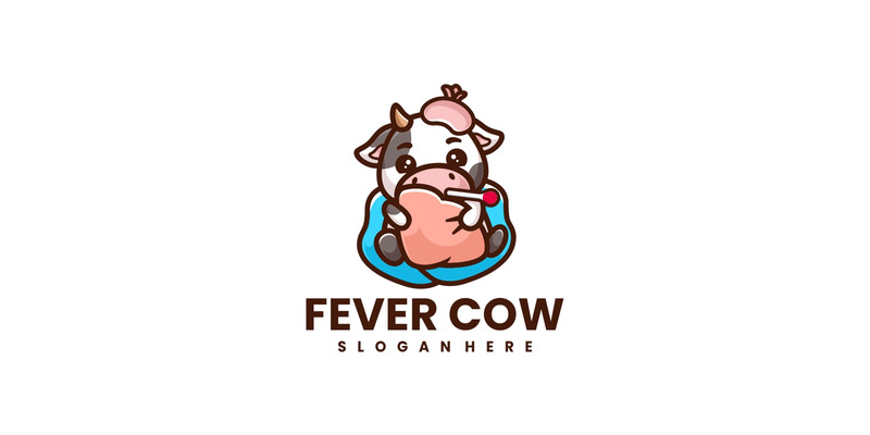 Styl logo z gorączką krowy - Obraz funkcji 1