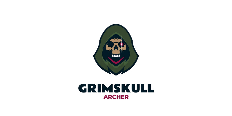 Mascot Grim Skull Logo Design - Features Image 1