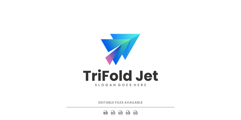 Gradient Modern Paper Plane Logo Design - Features Image 1